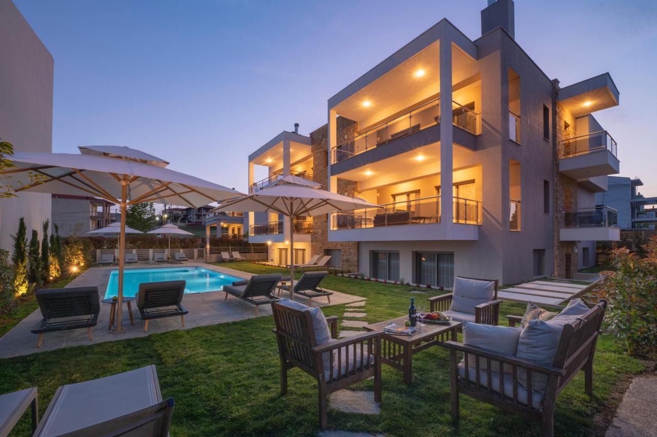 Néa Fókaia Sea Wind Luxury Apartments With Pool Kassandra Halkidikι מראה חיצוני תמונה