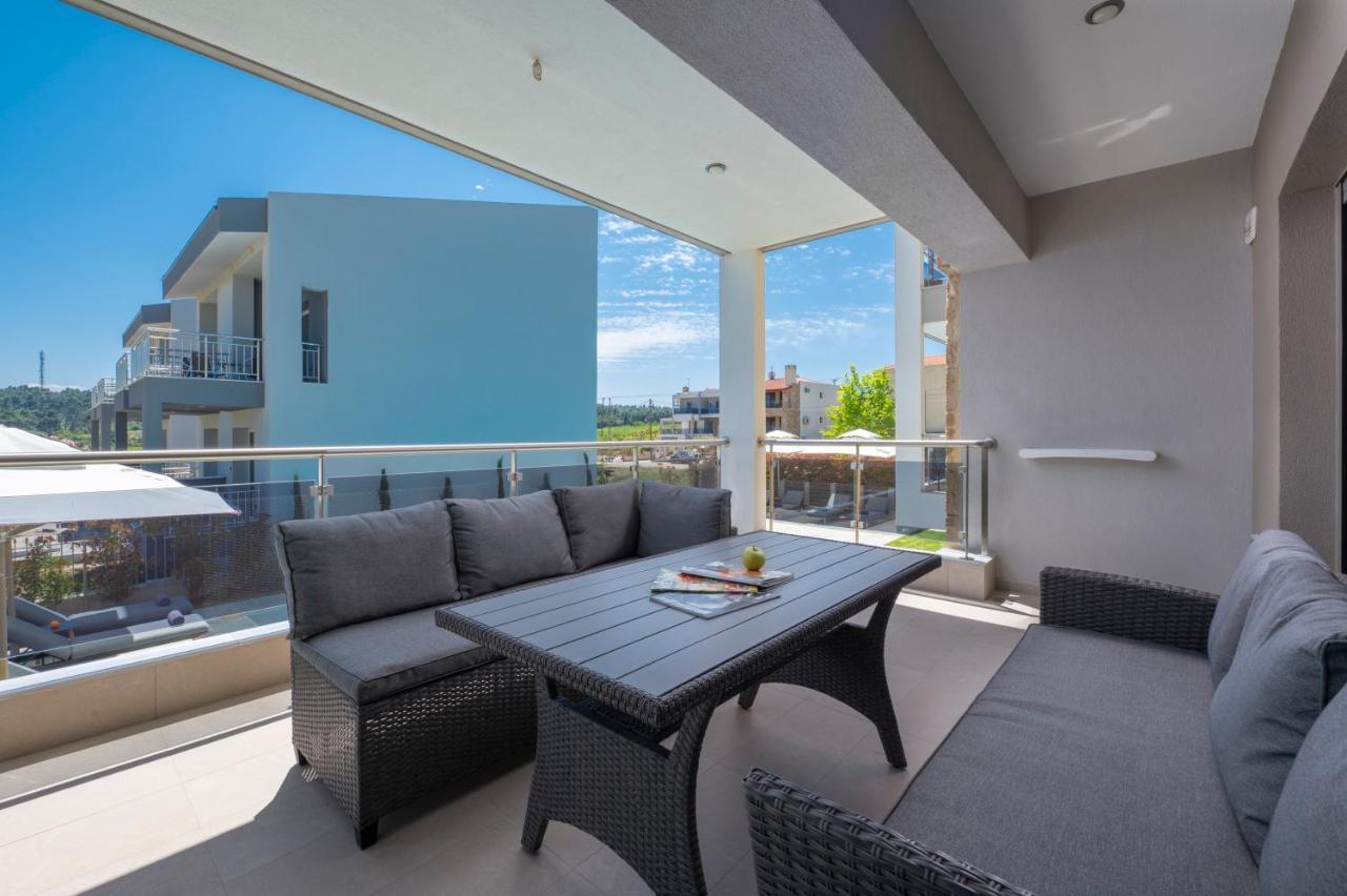 Néa Fókaia Sea Wind Luxury Apartments With Pool Kassandra Halkidikι מראה חיצוני תמונה